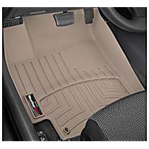 Front Row Molded Floor Liner, Tan, Made of Rubberized Thermoplastic Polyolefins, FloorLiner Series