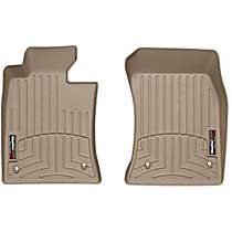 Front Row Molded Floor Liner, Tan, Made of Rubberized Thermoplastic Polyolefins, FloorLiner Series