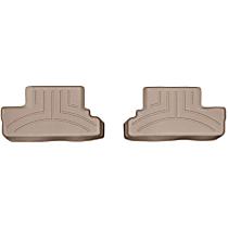 Second Row Molded Floor Liner, Convertible, Tan, Made of Rubberized Thermoplastic Polyolefins, FloorLiner Series