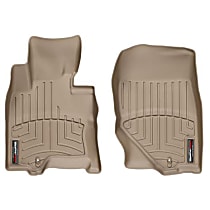 Front Row Molded Floor Liner, Tan, Made of Rubberized Thermoplastic Polyolefins, FloorLiner Series