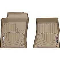 452201 Front Row FloorLiner Series Molded Floor Liner, Tan Made of Rubberized Thermoplastic Polyolefins