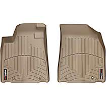 Front Row Molded Floor Liner, Tan, Made of Rubberized Thermoplastic Polyolefins, FloorLiner Series