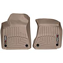 454201 Front Row FloorLiner Series Molded Floor Liner, Tan Made of Rubberized Thermoplastic Polyolefins