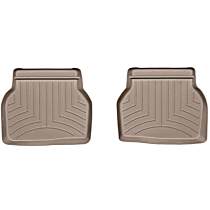 Second Row Molded Floor Liner, Tan, Made of Rubberized Thermoplastic Polyolefins, FloorLiner Series