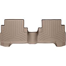 Second Row Molded Floor Liner, Tan, Made of Rubberized Thermoplastic Polyolefins, FloorLiner Series