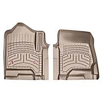 Front Row Molded Floor Liner, Tan, Made of Rubberized Thermoplastic Elastomer, FloorLiner HP Series