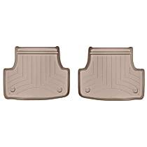 Second Row Molded Floor Liner, Tan, Made of Rubberized Thermoplastic Polyolefins, FloorLiner Series