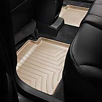 Second Row Molded Floor Liner, Tan, Made of Rubberized Thermoplastic Elastomer, FloorLiner HP Series