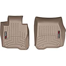 455701 Front Row FloorLiner Series Molded Floor Liner, Tan Made of Rubberized Thermoplastic Polyolefins