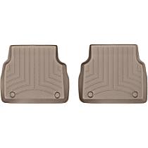 457202 Second Row FloorLiner Series Molded Floor Liner, Tan Made of Rubberized Thermoplastic Polyolefins
