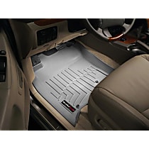 461211 Front FloorLiner Series Molded Floor Liner, Gray Made of Rubberized Thermoplastic Polyolefins