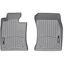 Front Row Molded Floor Liner, Hatchback, Gray, Made of Rubberized Thermoplastic Polyolefins, FloorLiner Series