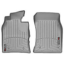 Front Row Molded Floor Liner, Gray, Made of Rubberized Thermoplastic Polyolefins, FloorLiner Series