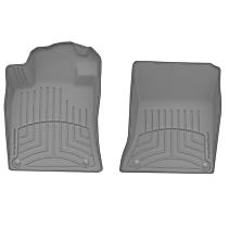 Front Row Molded Floor Liner, Gray, Made of Rubberized/Thermoplastic, FloorLiner HP Series
