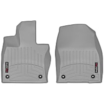 Front Row Molded Floor Liner, Gray, Made of Rubberized Thermoplastic Polyolefins, FloorLiner Series