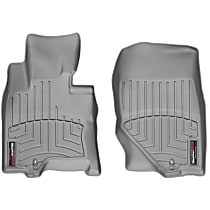 Front Row Molded Floor Liner, Gray, Made of Rubberized Thermoplastic Polyolefins, FloorLiner Series