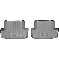 462123 Second Row FloorLiner Series Molded Floor Liner, Gray Made of Rubberized Thermoplastic Polyolefins