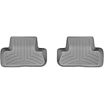 Second Row Molded Floor Liner, Gray, Made of Rubberized Thermoplastic Polyolefins, FloorLiner Series