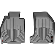 Front Row FloorLiner Series Molded Floor Liner, Gray Made of Rubberized Thermoplastic Polyolefins
