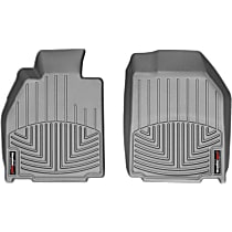 Front Row Molded Floor Liner, without Porsche Bose Sound, Gray, Made of Rubberized Thermoplastic Polyolefins, FloorLiner Series