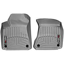 464201 Front Row FloorLiner Series Molded Floor Liner, Gray Made of Rubberized Thermoplastic Polyolefins