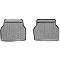 Second Row Molded Floor Liner, Gray, Made of Rubberized Thermoplastic Polyolefins, FloorLiner Series