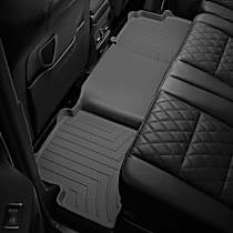 Second Row Molded Floor Liner, Gray, Made of Rubberized Thermoplastic Elastomer, FloorLiner HP Series