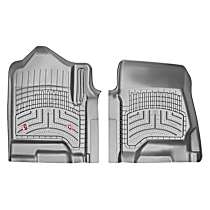 Front Row Molded Floor Liner, Gray, Made of Rubberized Thermoplastic Elastomer, FloorLiner HP Series