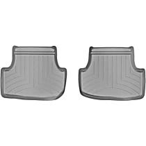 Second Row Molded Floor Liner, Gray, Made of Rubberized Thermoplastic Polyolefins, FloorLiner Series