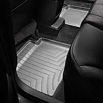 Second Row Molded Floor Liner, Gray, Made of Rubberized Thermoplastic Elastomer, FloorLiner HP Series