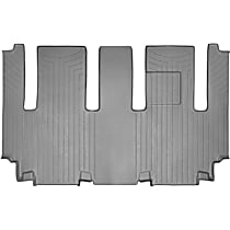 Second Row Molded Floor Liner, Gray, Made of Rubberized Thermoplastic Polyolefins, FloorLiner Series
