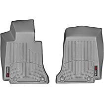 Front Row Molded Floor Liner, Sedan, Fits Cabriolet Models, For 4th Generation Models, Gray, Made of Rubberized Thermoplastic Polyolefins, FloorLiner Series
