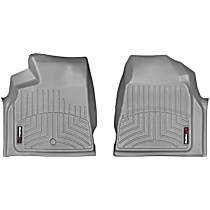 467021 Front FloorLiner Series Molded Floor Liner, Gray Made of Rubberized Thermoplastic Polyolefins