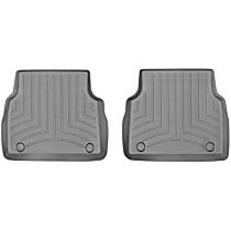 467202 Second Row FloorLiner Series Molded Floor Liner, Gray Made of Rubberized Thermoplastic Polyolefins