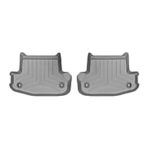469372 Second Row FloorLiner Series Molded Floor Liner, Gray Made of Rubberized Thermoplastic Polyolefins