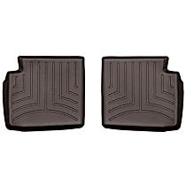 Second Row Molded Floor Liner, Cocoa, Made of Rubberized Thermoplastic Polyolefins, FloorLiner Series