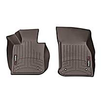 Front Row Molded Floor Liner, 4-Door, Hatchback, Cocoa, Made of Rubberized Thermoplastic Polyolefins, FloorLiner Series