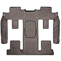 Second and Third Row Molded Floor Liner, Sport Utility, Cocoa, Made of Rubberized Thermoplastic Polyolefins, FloorLiner Series