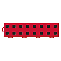 Floor Tile - Black and Red, Universal