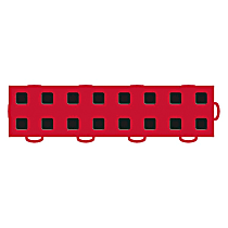 Floor Tile - Black and Red, Universal