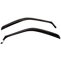Front, Driver and Passenger Side, Window Visor, Standard Cab Pickup, Smoke