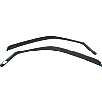 Front, Driver and Passenger Side, Window Visor, Standard Cab Pickup, Smoke
