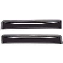 Rear, Driver and Passenger Side, Window Visor, Smoke