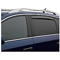 81837 Rear, Driver and Passenger Side Window Visor, Smoke
