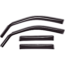 Front and Rear, Driver and Passenger Side, Window Visor, Smoke