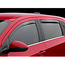 82828 Front and Rear, Driver and Passenger Side Window Visor, Smoke