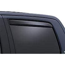 Rear, Driver and Passenger Side, Window Visor, Crew Cab Pickup, Smoke