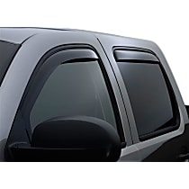 Front and Rear, Driver and Passenger Side, Window Visor, Crew Cab Pickup, Smoke