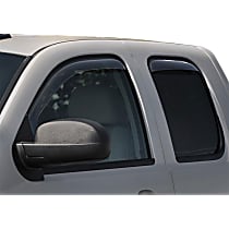 Front and Rear, Driver and Passenger Side, Window Visor, Extended Cab Pickup, Smoke