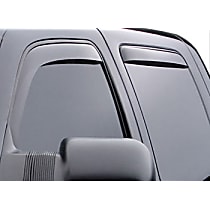Front and Rear, Driver and Passenger Side, Window Visor, Extended Cab Pickup, Smoke